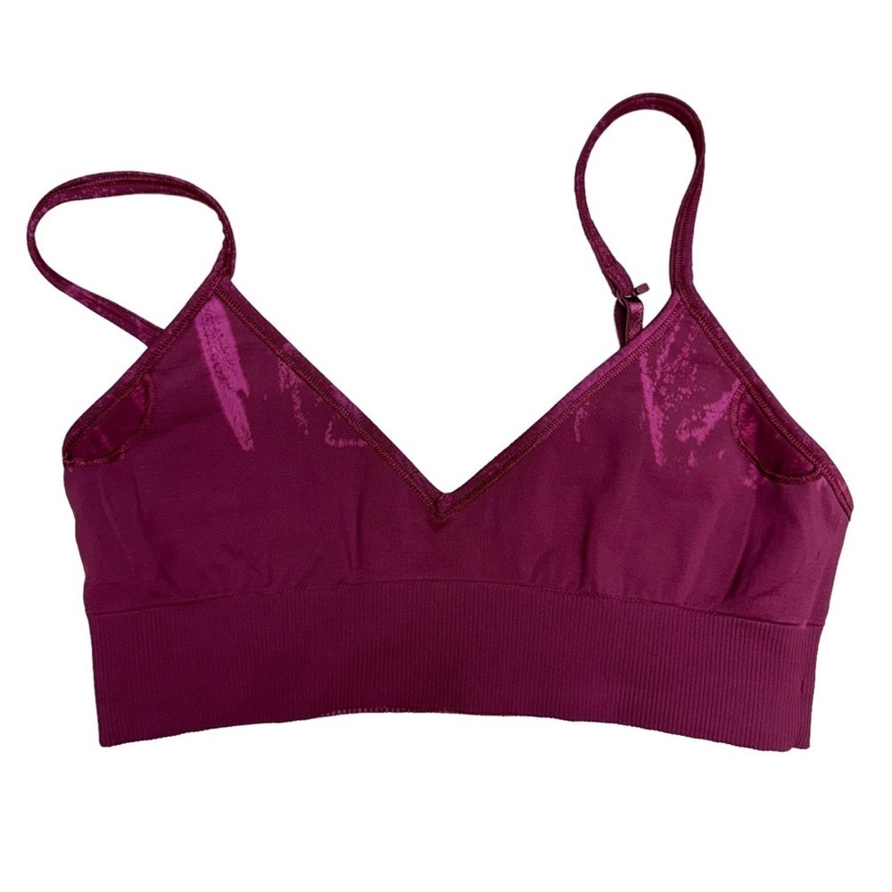 Lululemon Ebb To Street Bra A/B Cup Stone Wash Chianti Seamless W2BS2S Size 8 - Picture 13 of 15